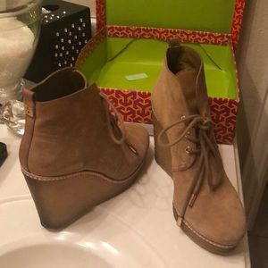 !Reduced! Tory Burch Denise Wedge Bootie